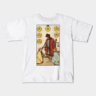 SIX OF PENTACLES Kids T-Shirt